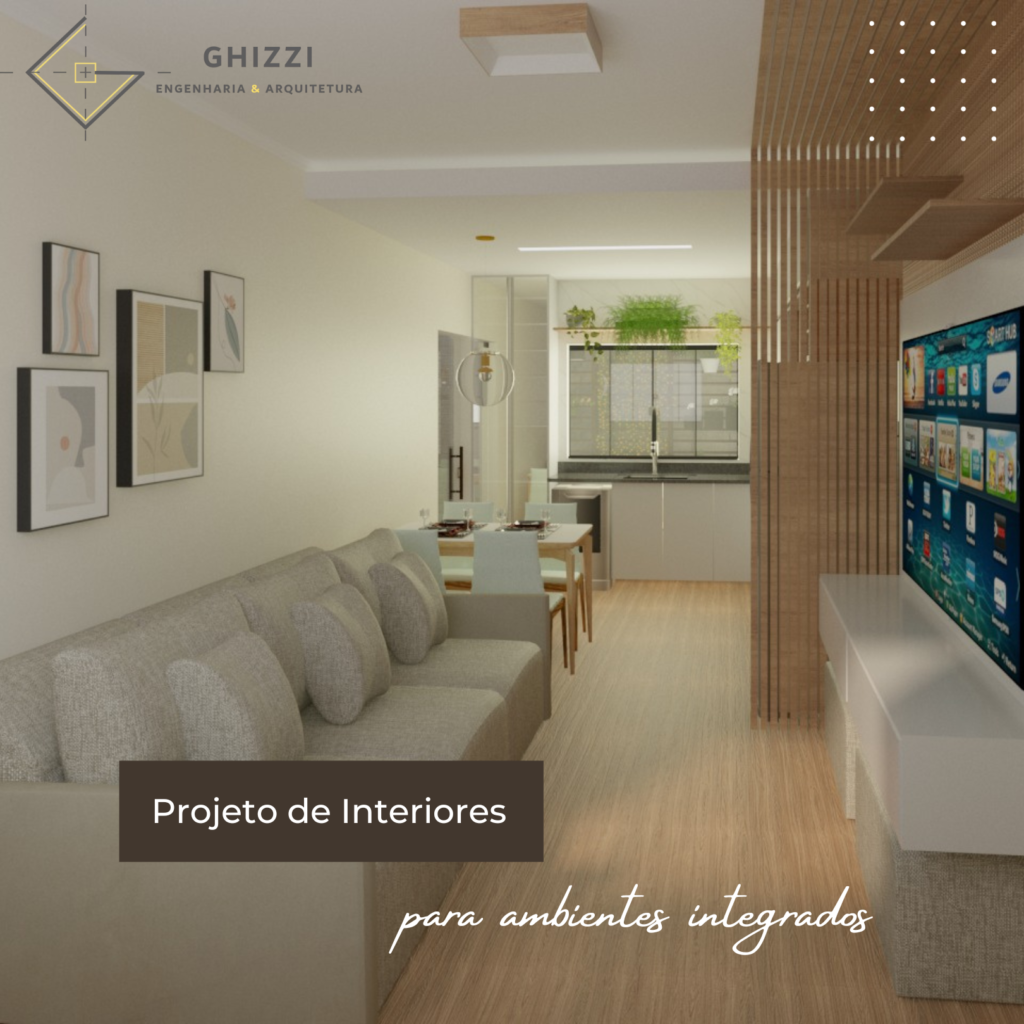 projeto de interiores para ambientes integrados